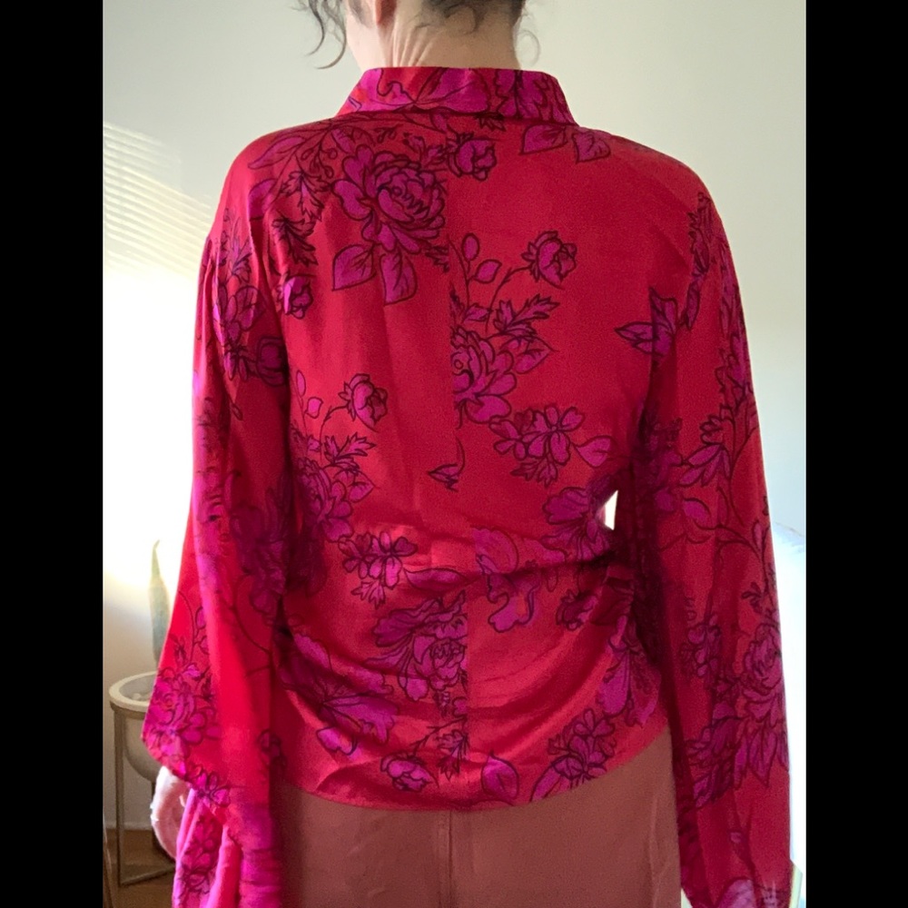 100% Silk Kimono Style Top